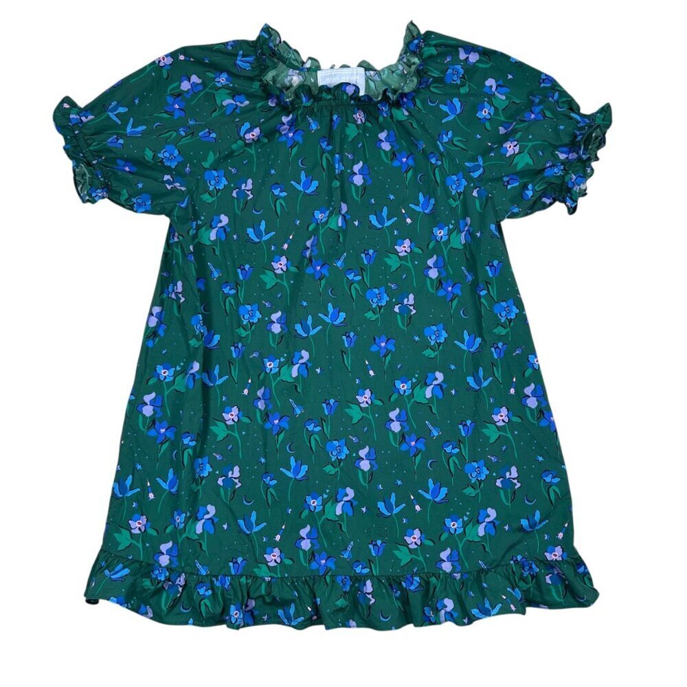 Hill House Katherine The Nap Dress Medium Ruffle Floral Babydoll Flirty - Picture 2 of 7